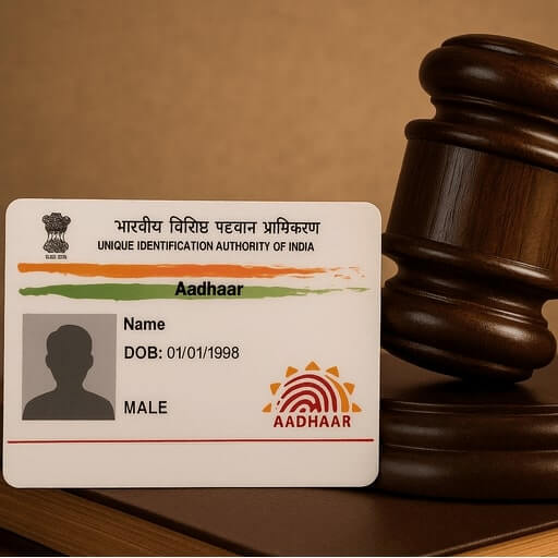 Legal examination of Aadhaar data and identity rights in Indian courts.
